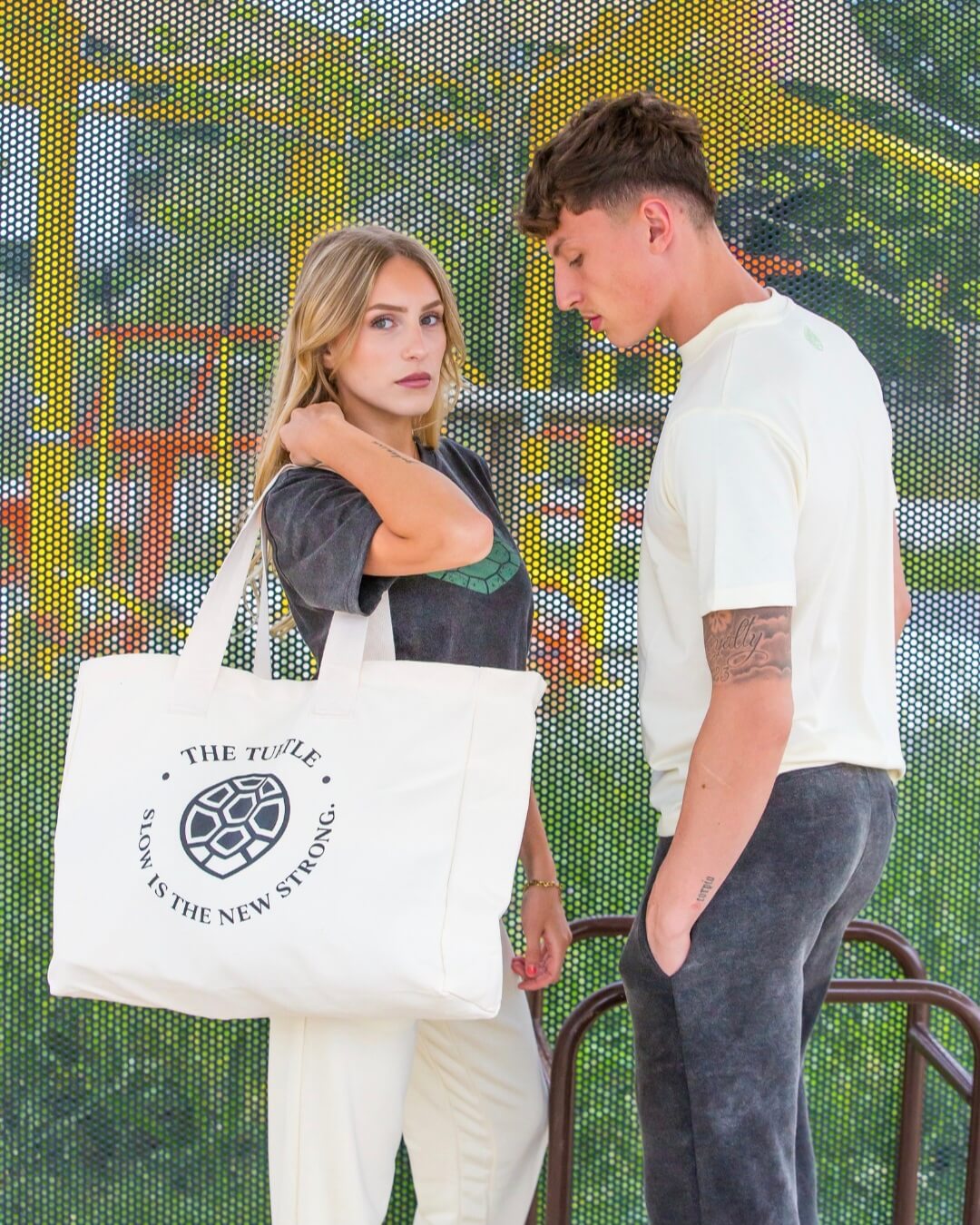 Tote bag XXL écru - The Turtle